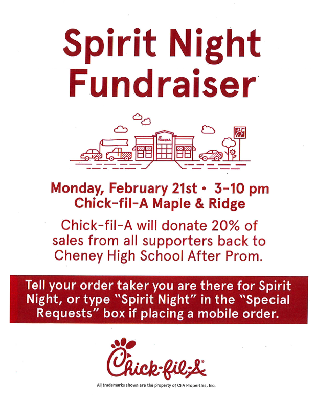 spirit night fundraiser
